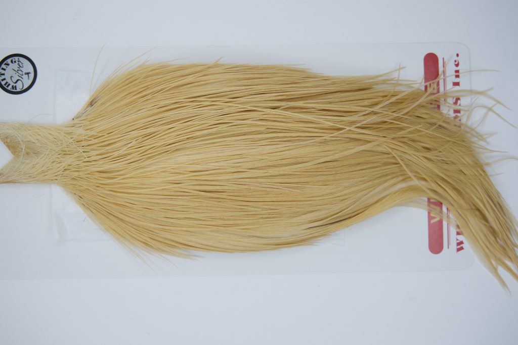 11293 Whiting Dry Fly Hackle Silver Grade Rooster Cape Light Ginger Ties Size 8-26