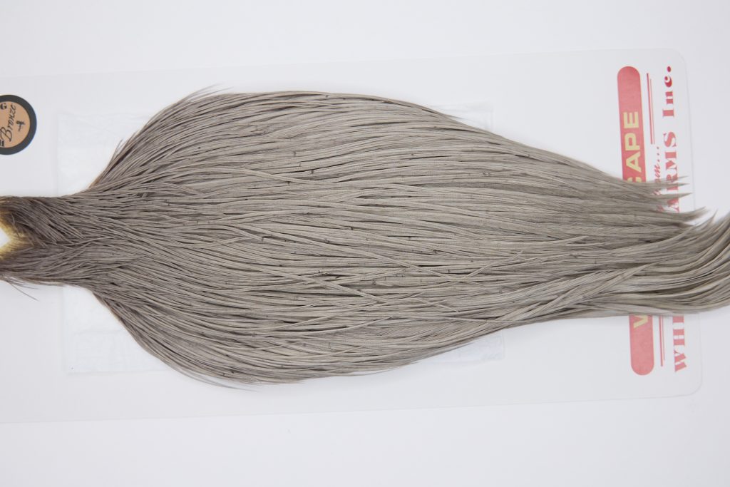 11307 Whiting Dry Fly Hackle Bronze Grade Rooster Cape Medium Dun Ties Size 8-26