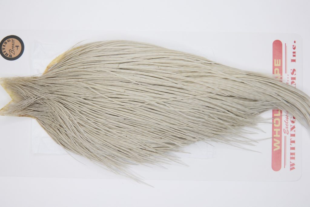 11308 Whiting Dry Fly Hackle Bronze Grade Rooster Cape Light Dun Ties Size 8-24