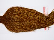 11319 Whiting Dry Fly Hackle Bronze Grade Rooster Cape Grizzly Burnt Orange Ties Size 8-26