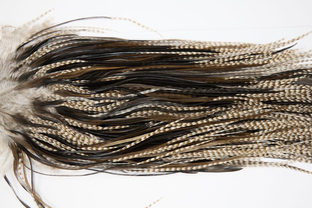 11396 JimsFlyCo Dry Fly Hackle Grade 1 Rooster Saddle Variant Ties Size 12-14