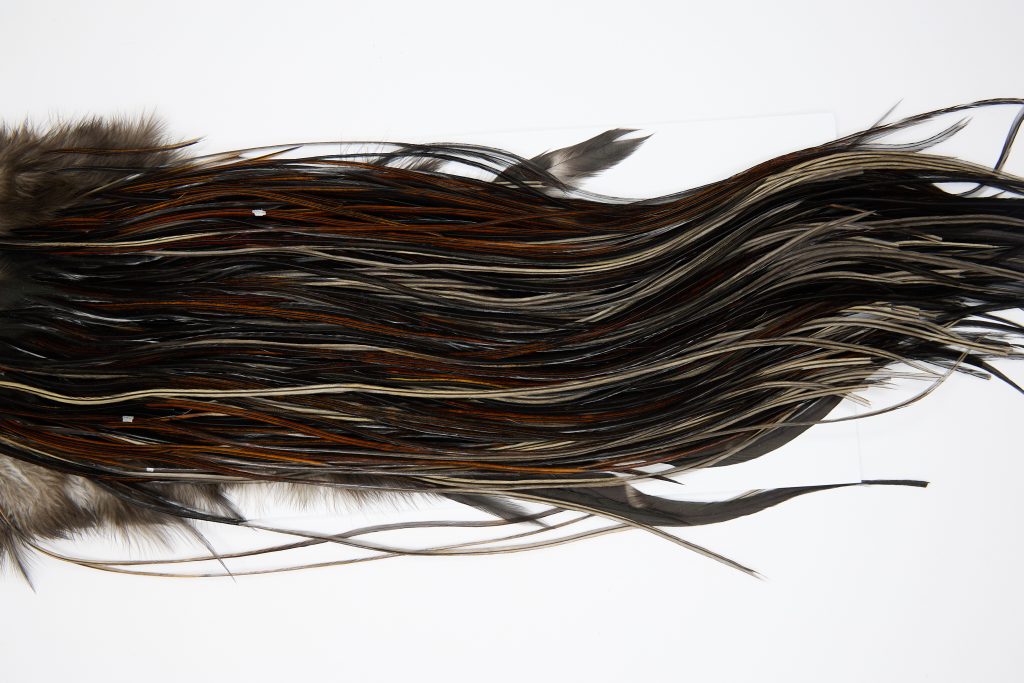 11405 JimsFlyCo Dry Fly Hackle Grade 1 Rooster Saddle Furnace Ties Size 14-16