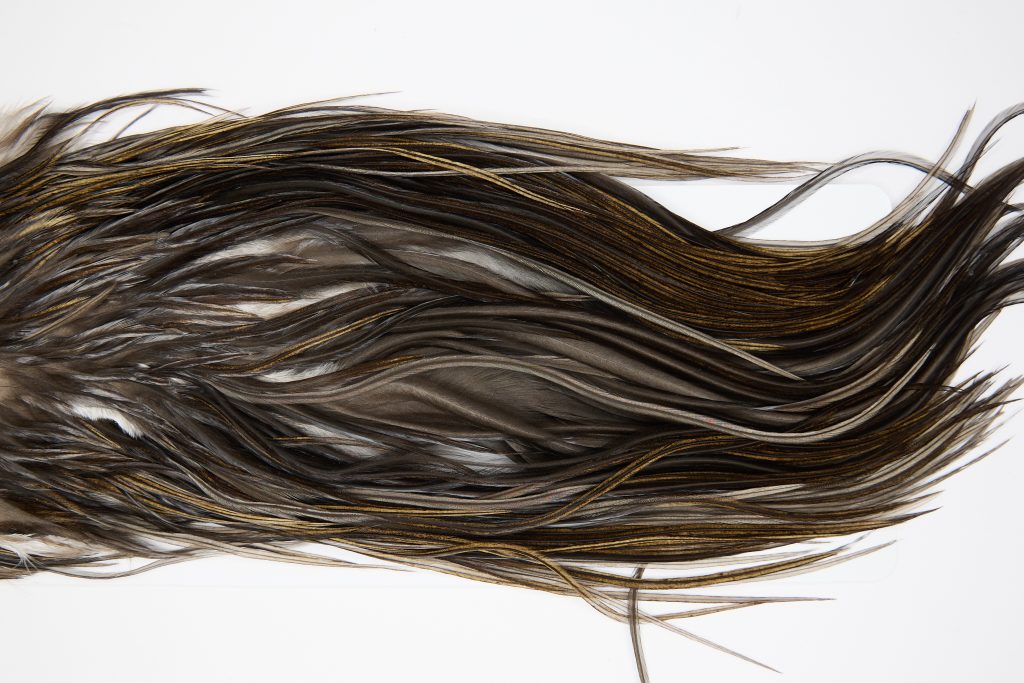 11418 JimsFlyCo Dry Fly Hackle Grade 2 Rooster Saddle Badger Ties Size 10-12