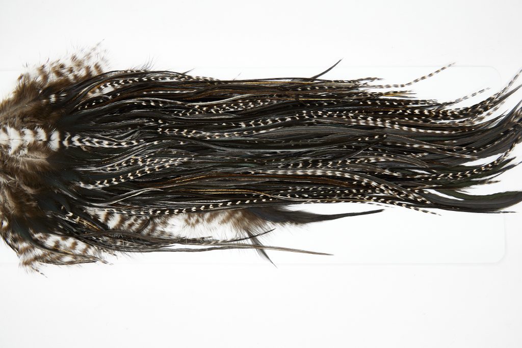 11431 JimsFlyCo Dry Fly Hackle Grade 3 Rooster Saddle Variant Ties Size 12-16