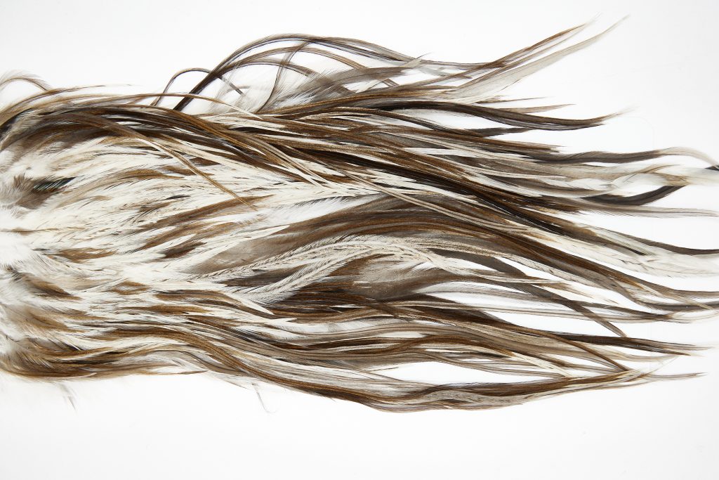 11433 JimsFlyCo Dry Fly Hackle Grade 3 Rooster Saddle Dun Splash Ties Size 10-14