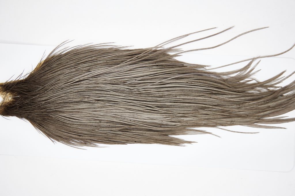 11441 JimsFlyCo Dry Fly Hackle Rhodium Rooster Cape Grey Dun Ties Size 10-22