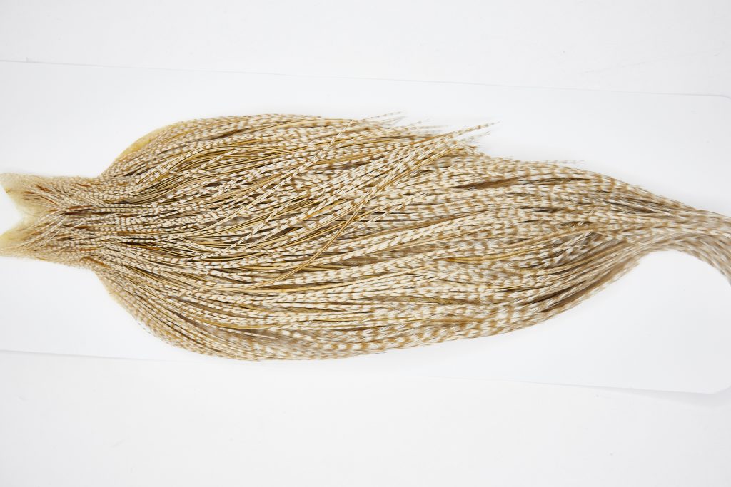 11443 JimsFlyCo Dry Fly Hackle Grade 1 Rooster Cape Grizzly Dun Variant Ties Size 10-22