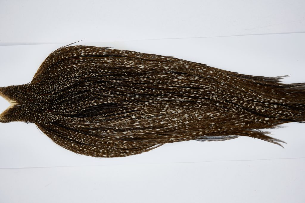 11455 JimsFlyCo Dry Fly Hackle Grade 1 Rooster Cape Grizzly Dun Variant Ties Size 8-20