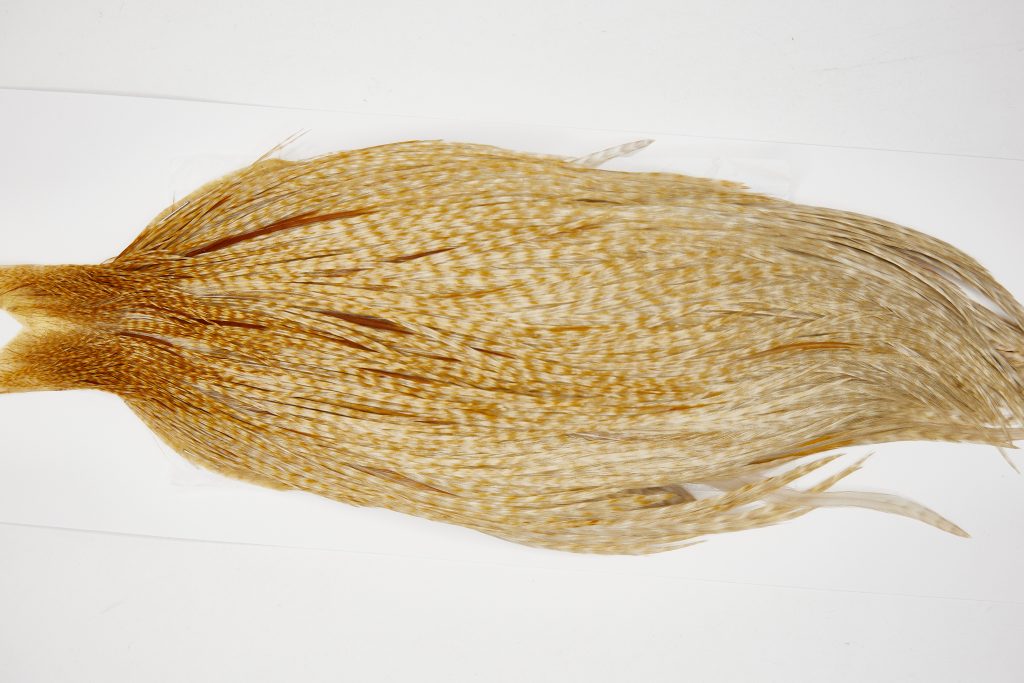 11599 Beaverkill Dry Fly Hackle Rooster Saddle Barred Ginger Ties Size 6-22