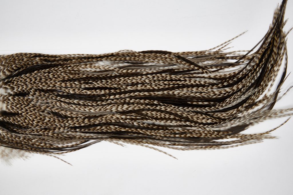 11647 Beaverkill Dry Fly Hackle Rooster Saddle Dun Grizzly Ties Size 12-14