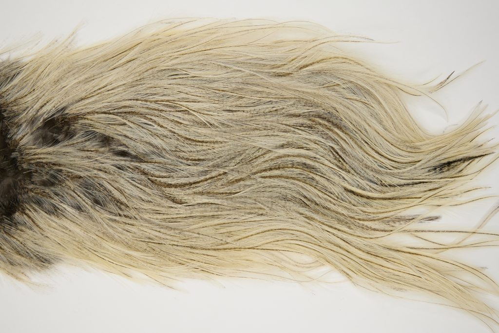 11727 Coq De Leon Dry Fly Hackle Silver Grade Rooster Saddle Cream Badger Ties Size NA