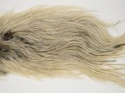 11727 Coq De Leon Dry Fly Hackle Silver Grade Rooster Saddle Cream Badger Ties Size NA