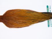 11763 Hebert Dry Fly Hackle Bronze Grade Rooster Cape Light Brown Ties Size 10-22