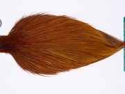 11769 Hebert Dry Fly Hackle Bronze Grade Rooster Cape Medium Brown Ties Size 8-22