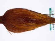 11776 Hebert Dry Fly Hackle Bronze Grade Rooster Cape Medium Brown Ties Size 10-22