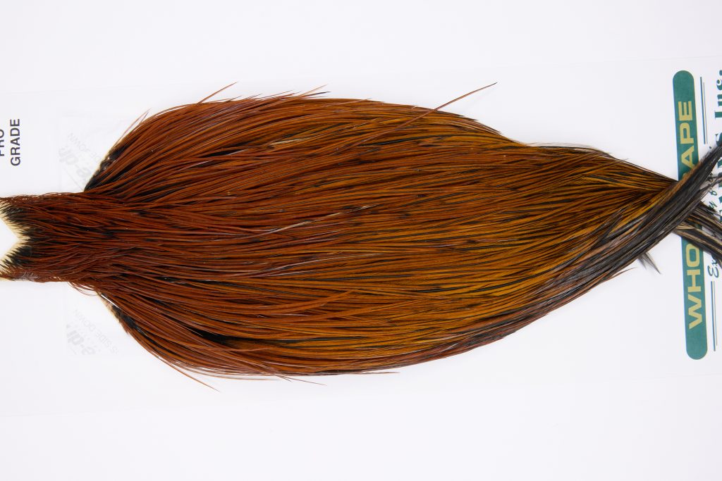 11831 Hebert Dry Fly Hackle Pro Grade Rooster Cape Medium Brown Ties Size 10-22