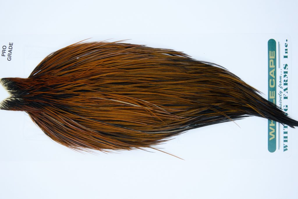 11840 Hebert Dry Fly Hackle Pro Grade Rooster Cape Furnace Ties Size 12-22