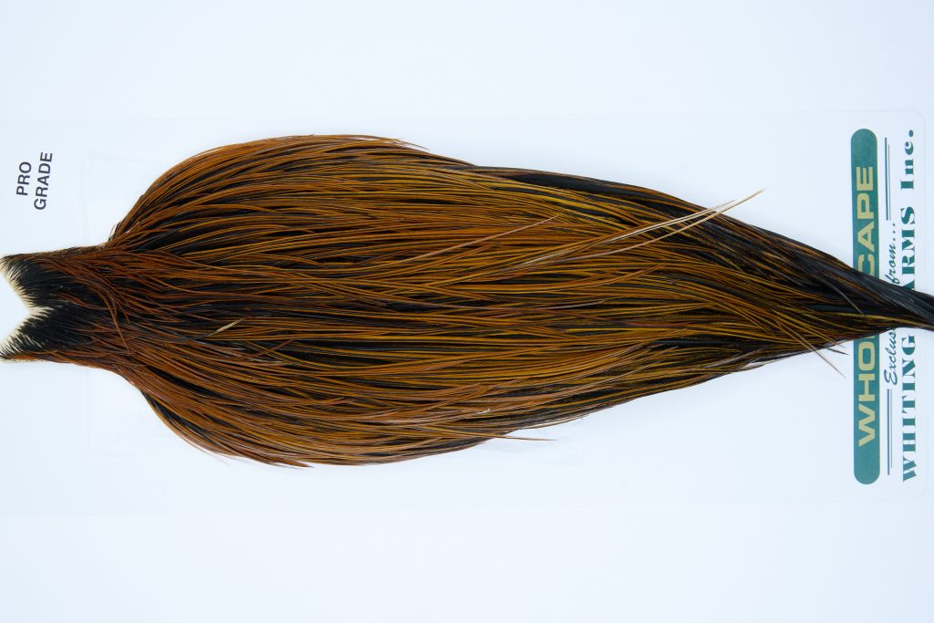 11842 Hebert Dry Fly Hackle Pro Grade Rooster Cape Furnace Ties Size 12-22