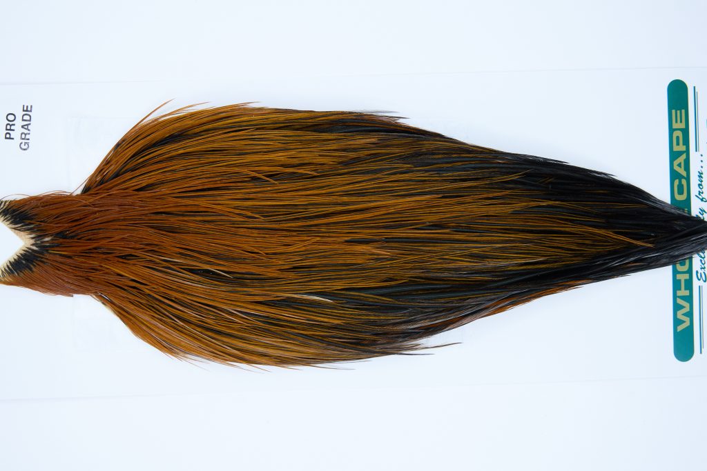 11844 Hebert Dry Fly Hackle Pro Grade Rooster Cape Furnace Ties Size 12-22