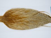 11873 Hebert Dry Fly Hackle Pro Grade Rooster Cape Medium Barred Ginger Ties Size 8-20