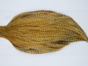 11879 Hebert Dry Fly Hackle Pro Grade Rooster Cape Medium Barred Ginger Ties Size 8-18