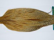 11881A Hebert Dry Fly Hackle Pro Grade Rooster Cape Medium Barred Ginger Ties Size 6-20