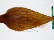 11914 Hebert Dry Fly Hackle Silver Grade Rooster Cape Light Brown Ties Size 10-24