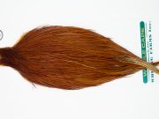 11920 Hebert Dry Fly Hackle Silver Grade Rooster Cape Medium Brown Ties Size 10-24