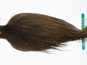 11930 Hebert Dry Fly Hackle Silver Grade Rooster Cape Dark Brown Dun Ties Size 10-24