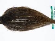 11931 Hebert Dry Fly Hackle Silver Grade Rooster Cape Dark Brown Dun Ties Size 12-24