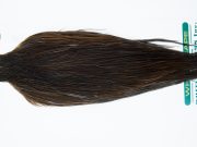 11934 Hebert Dry Fly Hackle Silver Grade Rooster Cape Dark Brown Dun Ties Size 8-22