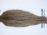 4037a Hebert Dry Fly Hackle Silver Grade Rooster Cape Dun Grizzly Ties Size 10-24