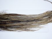 4151a Hebert Dry Fly Hackle Bronze Grade Rooster Saddle Dun Grizzly Ties Size 14-16