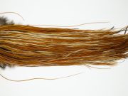 11970 Hebert Dry Fly Hackle Gold Grade Rooster Saddle Light Brown Ties Size 14-16