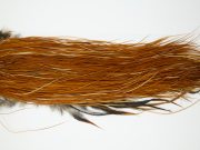 11977 Hebert Dry Fly Hackle Silver Grade Rooster Saddle Light Brown Ties Size 16-20