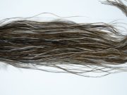 11987 Hebert Dry Fly Hackle Silver Grade Rooster Saddle Dark Grey Dun Ties Size 14-18