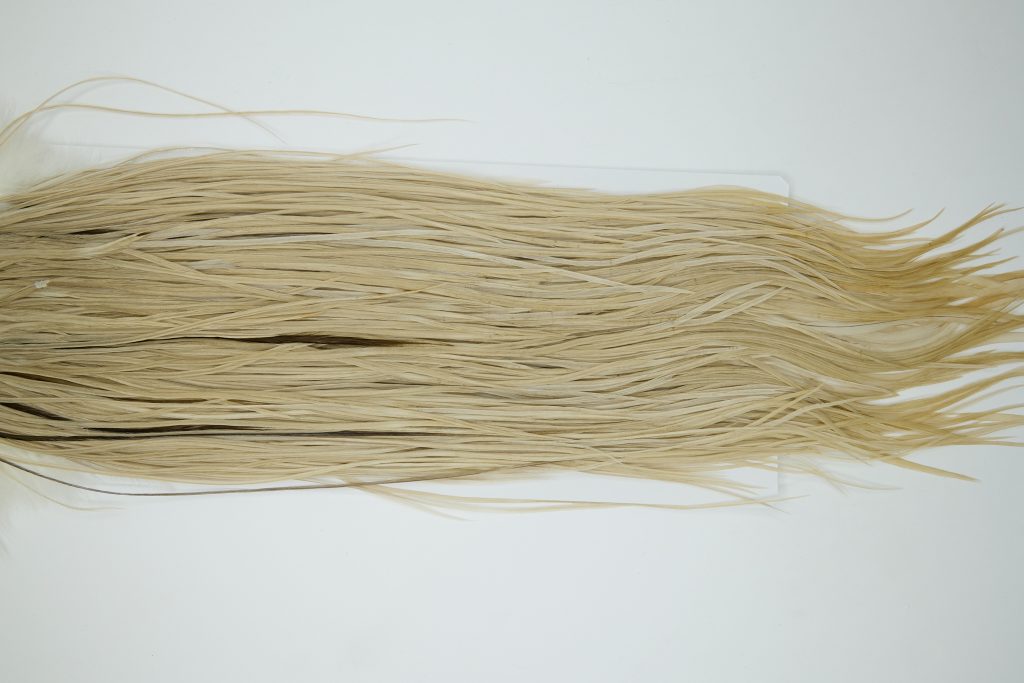 11992 Hebert Dry Fly Hackle Silver Grade Rooster Saddle Light Tan Dun Ties Size 12-18