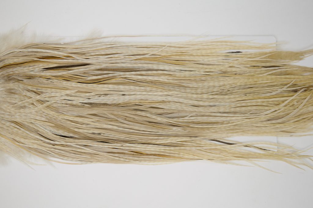 12028 Hebert Dry Fly Hackle Silver Grade Rooster Saddle Unique Variant Ties Size 12-16