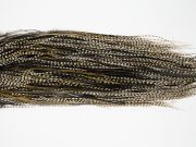 12031 Hebert Dry Fly Hackle Silver Grade Rooster Saddle Grizzly Variant Ties Size 12-16