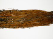 12041 Hebert Dry Fly Hackle Silver Grade Rooster Saddle Furnace Ties Size 14-16