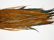 12043 Hebert Dry Fly Hackle Silver Grade Rooster Saddle Furnace Ties Size 14-16