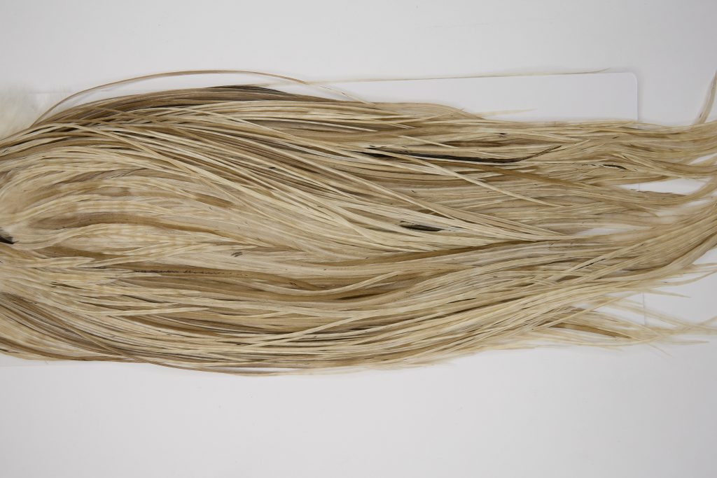 12060 Hebert Dry Fly Hackle Bronze Grade Rooster Saddle Pale Watery Dun Ties Size 12-18