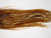 12065 Hebert Dry Fly Hackle Pro Grade Rooster Saddle Barred Dark Ginger Ties Size 12-16