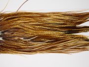 12068 Hebert Dry Fly Hackle Pro Grade Rooster Saddle Barred Dark Ginger Ties Size 14-18