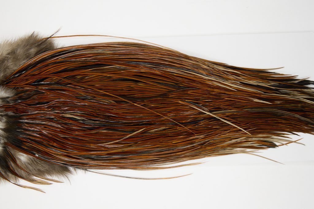 12074 Hebert Dry Fly Hackle Pro Grade Rooster Saddle Furnace Ties Size 14-18