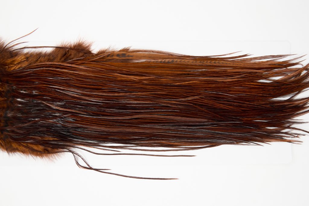 12087 Hebert Dry Fly Hackle Pro Grade Rooster Saddle Coachman Brown Ties Size 12-16