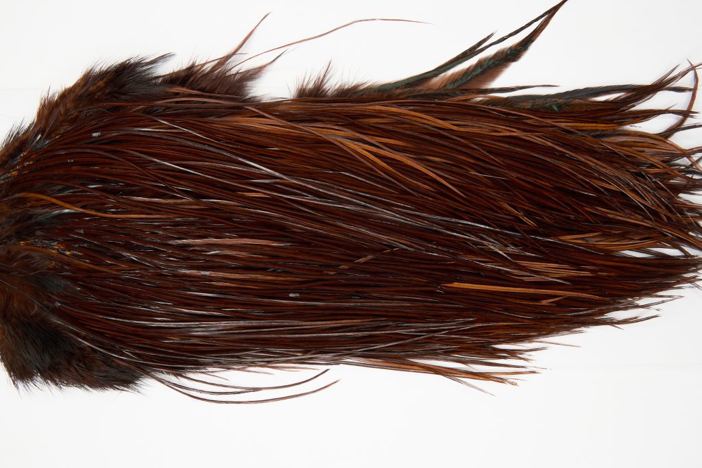 12089 Hebert Dry Fly Hackle Pro Grade Rooster Saddle Coachman Brown Ties Size 12-18