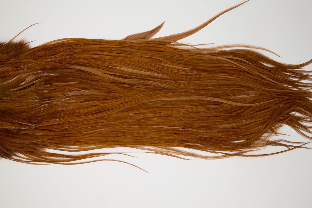 12091 Hebert Dry Fly Hackle Pro Grade Rooster Saddle Coachman Brown Ties Size 12-16