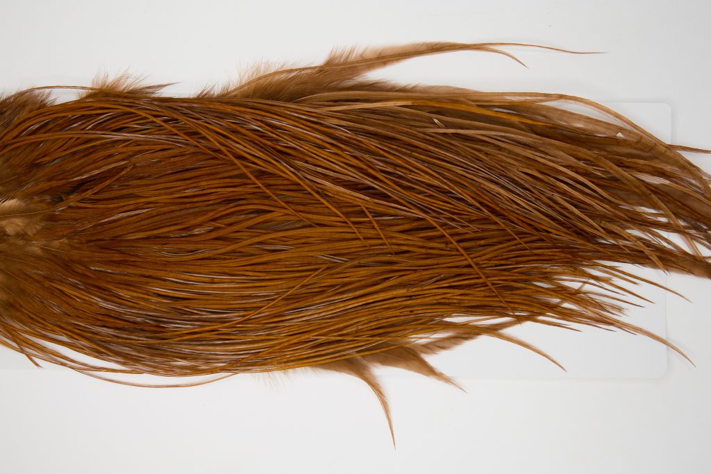 12092 Hebert Dry Fly Hackle Pro Grade Rooster Saddle Coachman Brown Ties Size 14-18