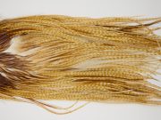 12102 Hebert Dry Fly Hackle Pro Grade Rooster Saddle Medium Barred Ginger Ties Size 14-18
